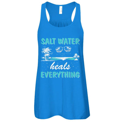 Saltwater Heals Everything-T-Shirt & Tank Top-Women's Flowy Racerback Tank-True Royal