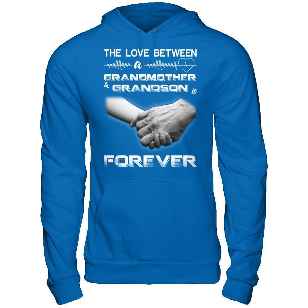 The Love Between A Grandmother And Grandson Is Forever-T-Shirt & Hoodie-Pullover Hoodie-Royal