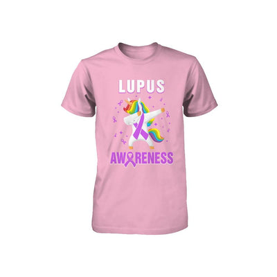 Inspirational Lupus Awareness Unicorn Support Youth-Youth Shirt-Toddler T-Shirt-Pink