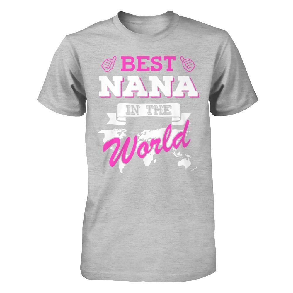 Best Nana In The World-T-Shirt & Hoodie-Premium T-Shirt-Heather Gray