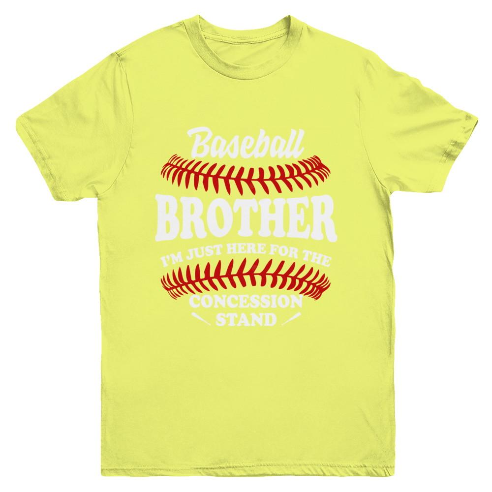 Baseball Brother I'm Just Here For The Concession Stand Youth-Youth Shirt-Youth T-Shirt-Daisy