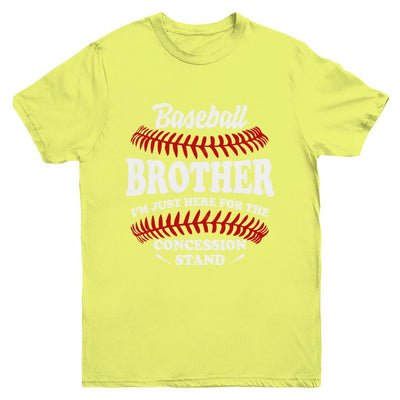 Baseball Brother I'm Just Here For The Concession Stand Youth-Youth Shirt-Youth T-Shirt-Daisy