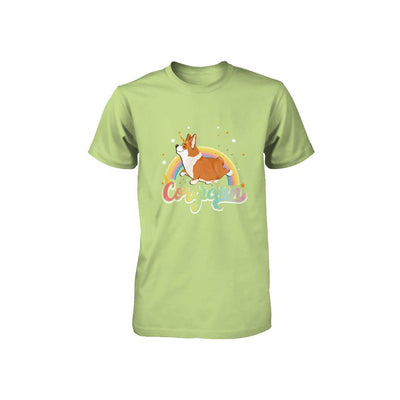 Corgicorn Corgi Unicorn Kids Space Galaxy Rainbow Youth-Youth Shirt-Toddler T-Shirt-Key Lime