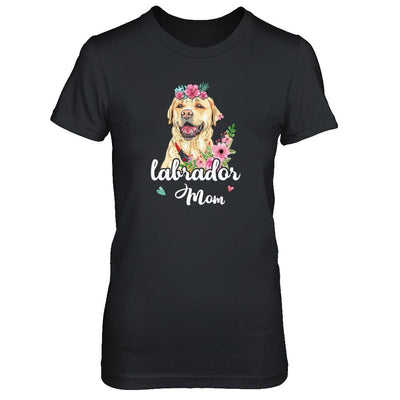 Labrador Mom Funny Dog Mom Gift Idea-T-Shirt & Tank Top-Women's T-Shirt-Black