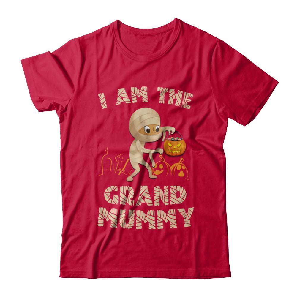 Halloween Costume I Am The The Grand Mummy Grandma-T-Shirt & Hoodie-Classic T-Shirt-Red
