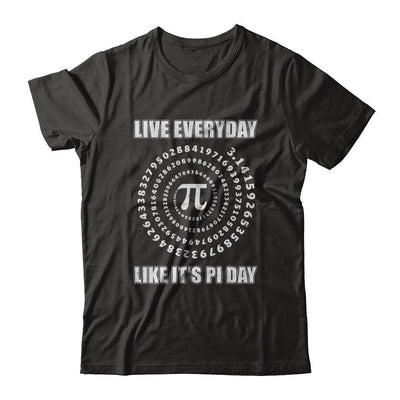 Pi Day Live Everyday Like It's Pi Day Math Distressed-T-Shirt & Hoodie-Premium T-Shirt-Black