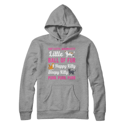Soft Warm Little Ball Of Fur Happy Sleepy Kitty Cat-T-Shirt & Hoodie-Pullover Hoodie-Sport Grey
