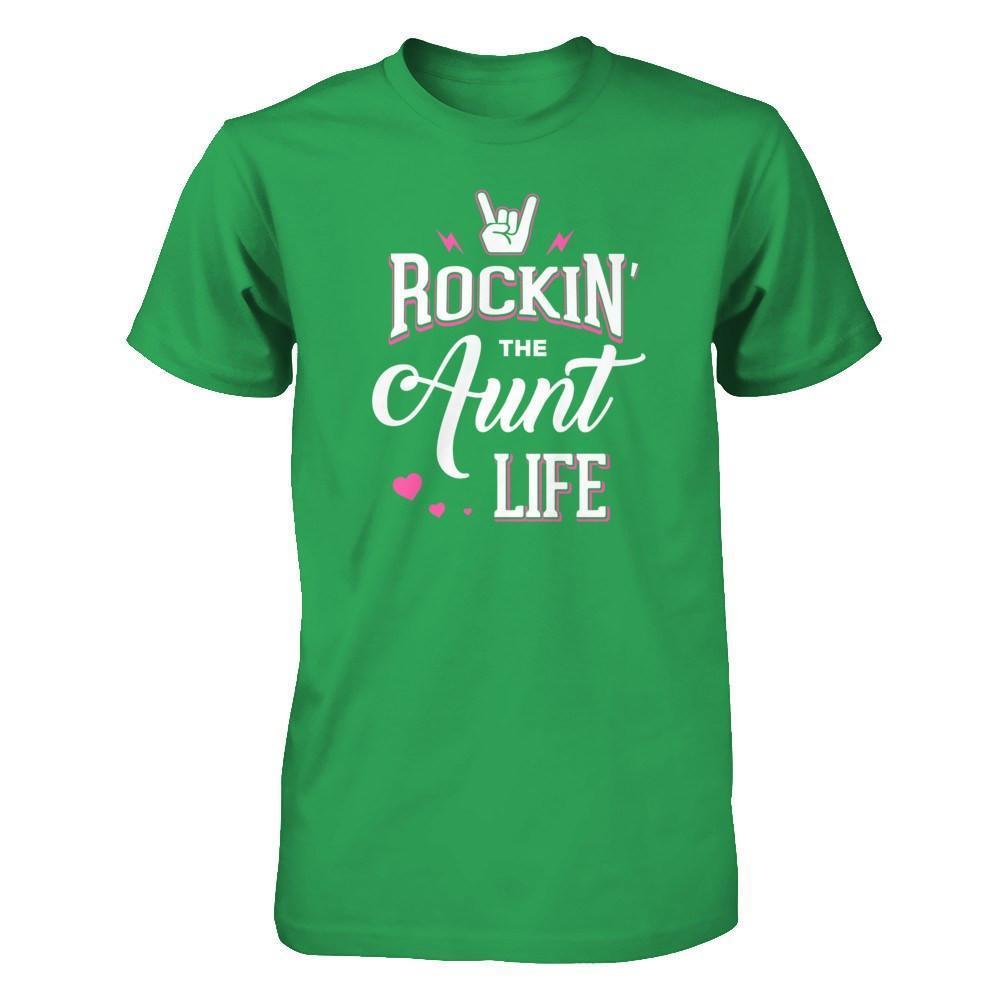 Rockin' The Aunt Life-T-Shirt & Tank Top-Premium T-Shirt-Kelly Green