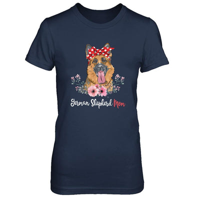 German Shepherd Mom Gift For Women Dog Lover-T-Shirt & Hoodie-Women's T-Shirt-Navy