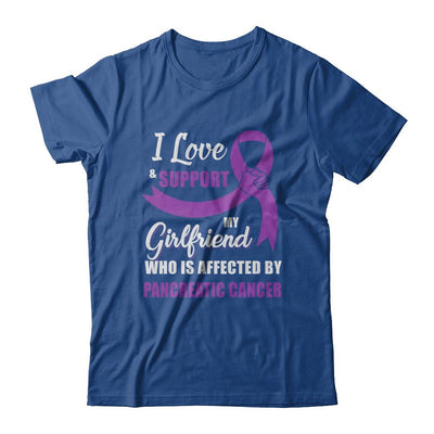 Pancreatic Cancer Awareness Support Purple Girlfriend Boyfriend-T-Shirt & Hoodie-Classic T-Shirt-Royal