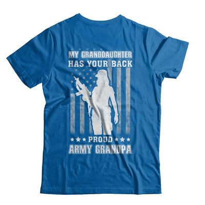 My Granddaughter Has Your Back Proud Proud Army Grandpa-T-Shirt & Hoodie-Classic T-Shirt-Royal
