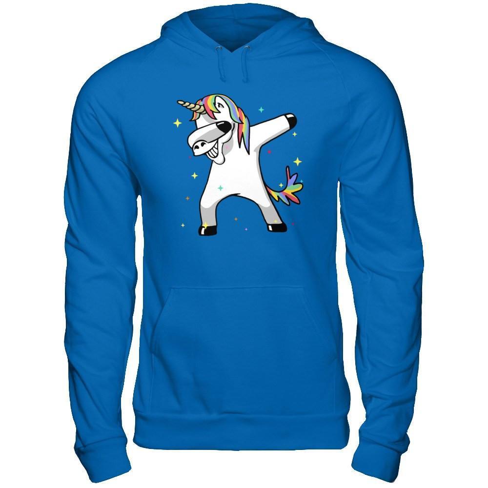 Funny Unicorn Dabbing-T-Shirt & Hoodie-Pullover Hoodie-Royal