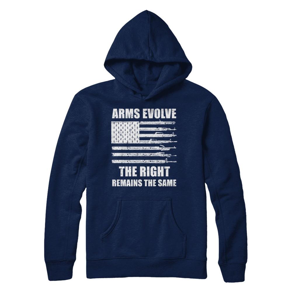 Arms Evolve The Right Remains The Same Gun Right-T-Shirt & Hoodie-