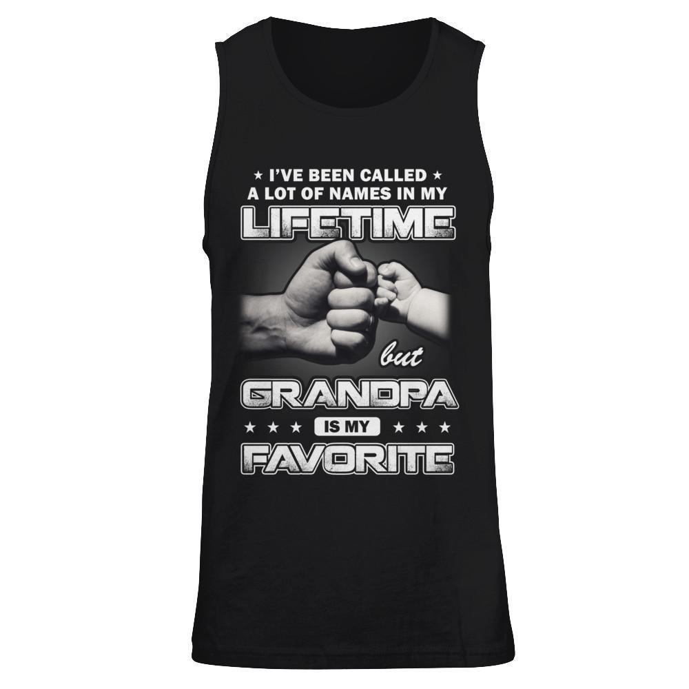 I've Been Called A Lot Of Names But Grandpa Is My Favorite-T-Shirt & Hoodie-Unisex Tank-Black