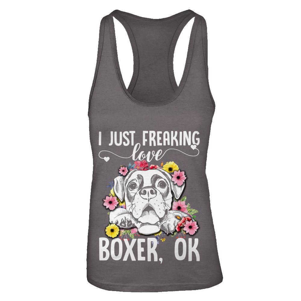 Dog I Just Freaking Love Boxer-T-Shirt & Tank Top-
