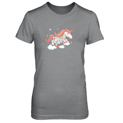 Tattooed Girl Unicorn Tattoos-T-Shirt & Tank Top-Women's T-Shirt-Sport Grey