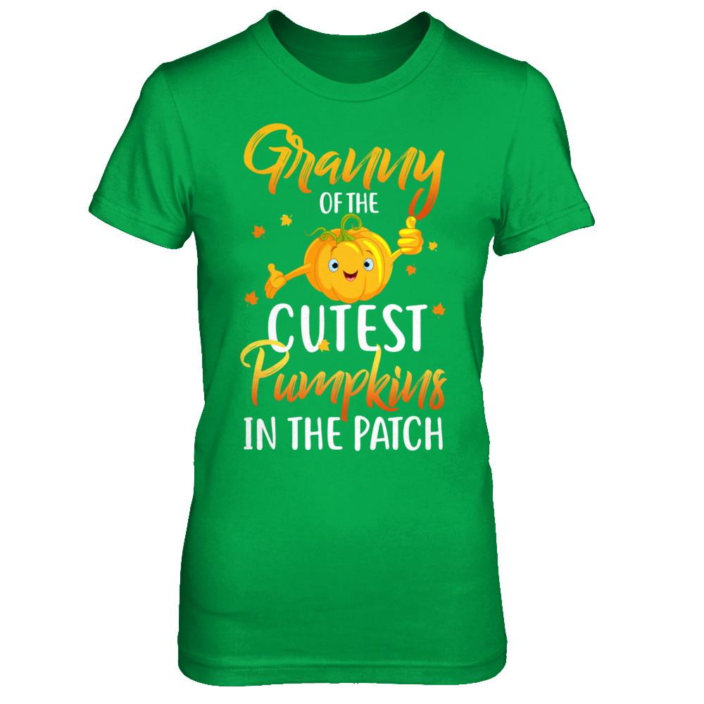 Halloween Granny Of Cutest Pumpkins In The Patch-T-Shirt & Hoodie-Women's T-Shirt-Irish Green