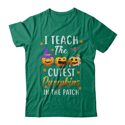 I Teach The Cutest Pumpkins In The Patch Halloween-T-Shirt & Hoodie-Classic T-Shirt-Kelly Green