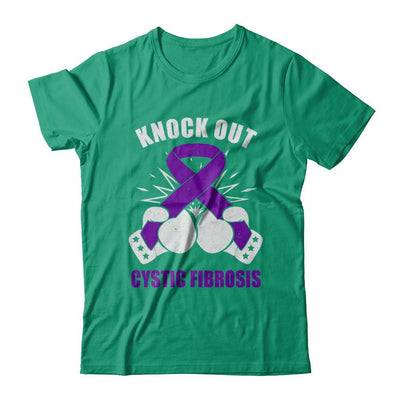 Boxing Knock Out Cystic Fibrosis Awareness Support-T-Shirt & Hoodie-Classic T-Shirt-Kelly Green
