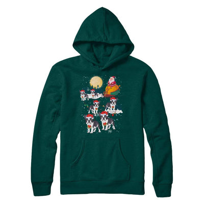 Dog Reindeer Bulldog Christmas Gift-T-Shirt & Sweatshirt-Pullover Hoodie-Deep Forest