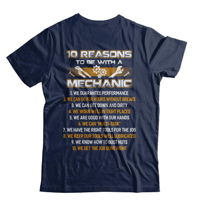 10 Reasons To Be With A Mechanic-T-Shirt & Hoodie-Classic T-Shirt-Navy
