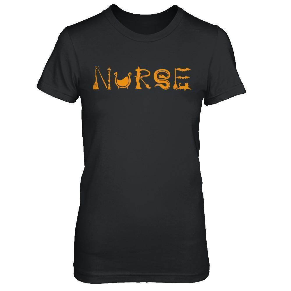 Funny Nurse Halloween-T-Shirt & Sweatshirt-Women's T-Shirt-Black