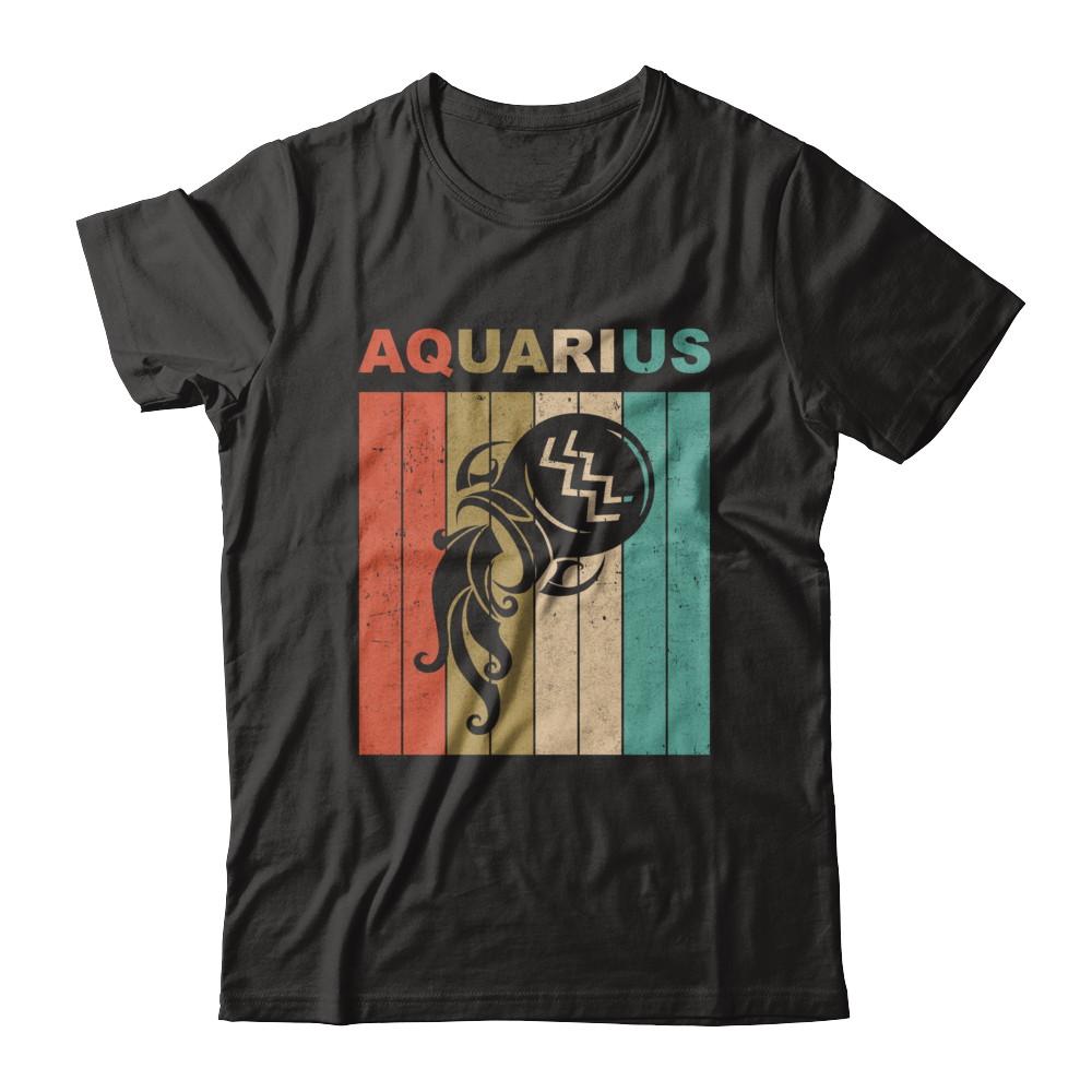 Vintage Aquarius Zodiac January February Birthday Gift
