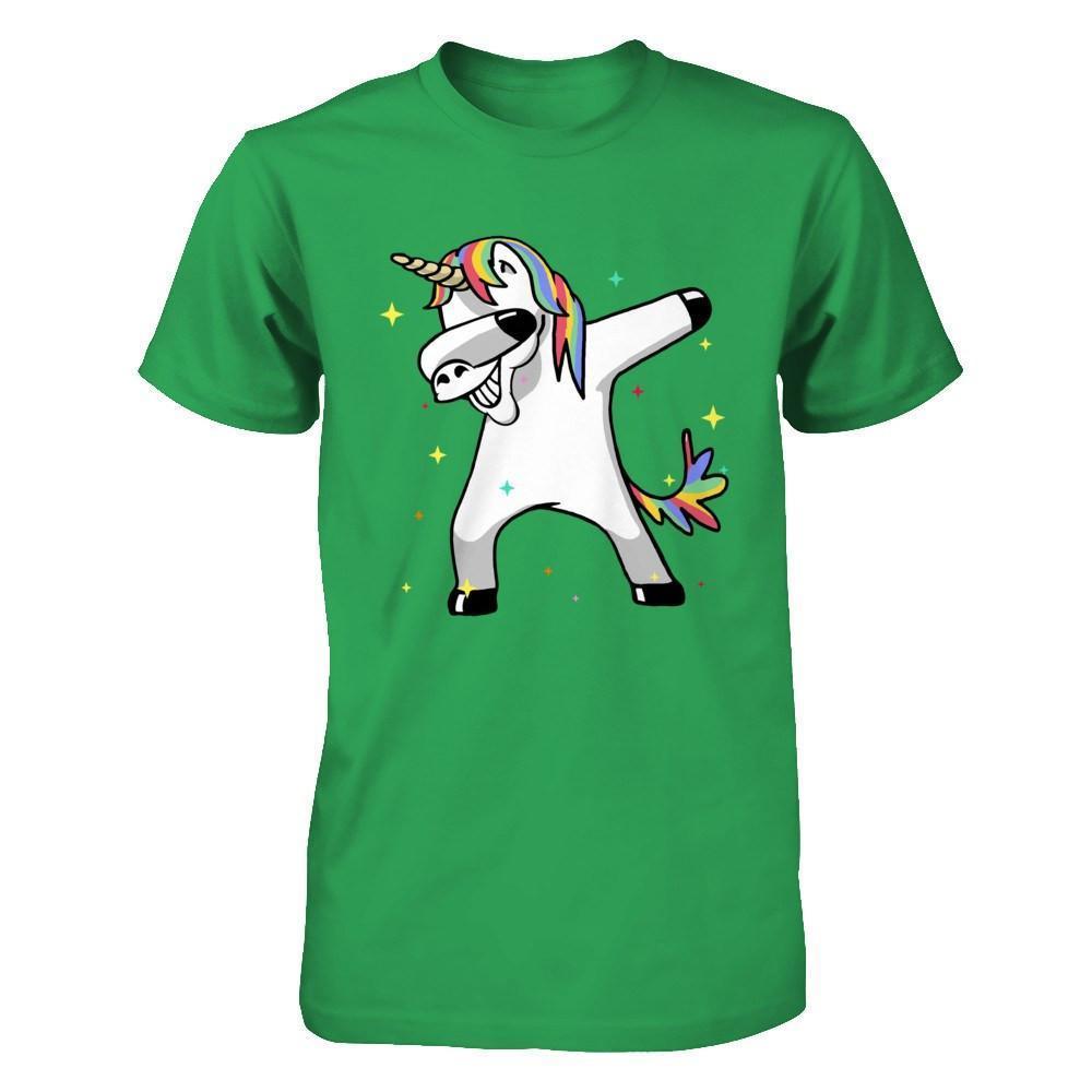 Funny Unicorn Dabbing-T-Shirt & Hoodie-Premium T-Shirt-Kelly Green