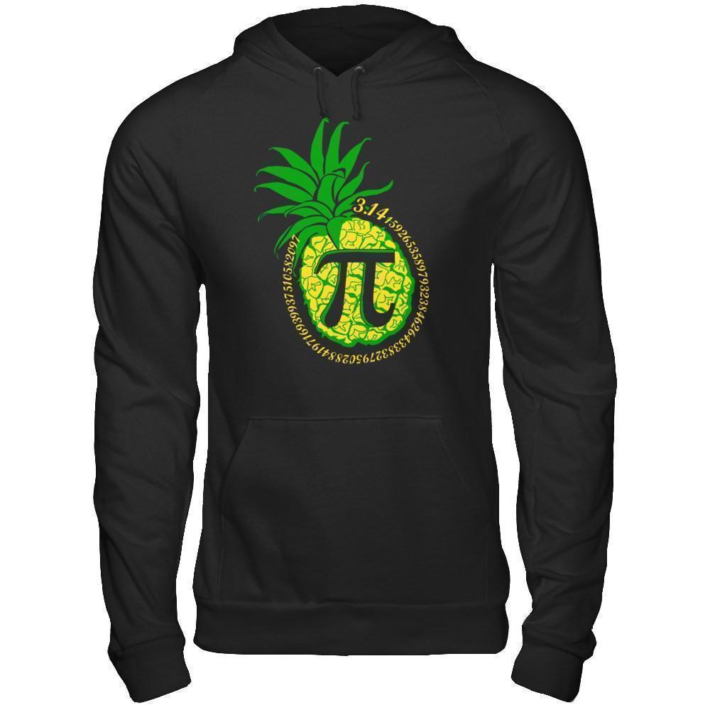 Funny Pi-Neapple Tshirt - Pi Day 2017 Gift Tee-T-Shirt & Hoodie-Pullover Hoodie-Black
