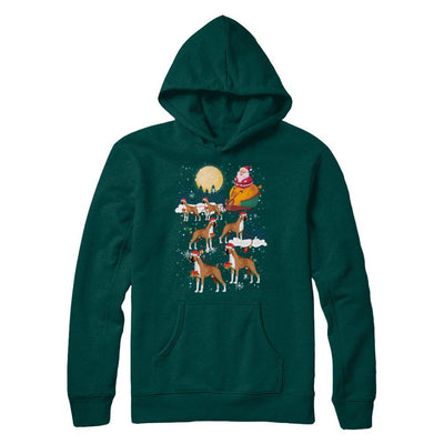 Dog Reindeer Boxer Christmas Gift-T-Shirt & Sweatshirt-Pullover Hoodie-Deep Forest