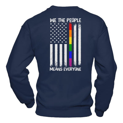 We The People Means Everyone-T-Shirt & Hoodie-Crewneck Sweatshirt-Navy