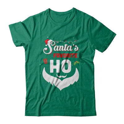 Santa's Favorite Ho Funny Christmas Gift-T-Shirt & Sweatshirt-Classic T-Shirt-Kelly Green