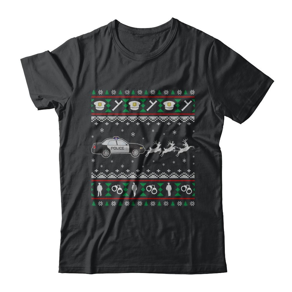 Merry Christmas Police Officer Ugly Sweater Gift
