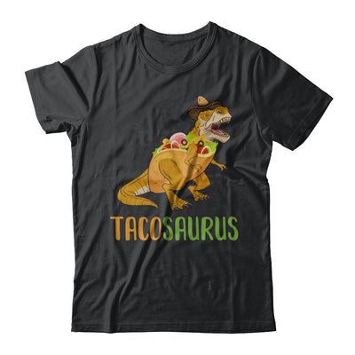 Funny Tacosaurus Tacos Dinosaur T-Rex Lover-T-Shirt & Hoodie-Classic T-Shirt-Black