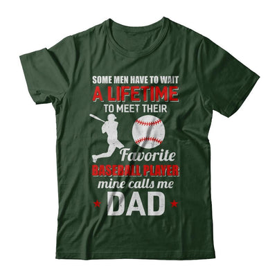Funny My Favorite Baseball Player Calls Me Dad-T-Shirt & Hoodie-
