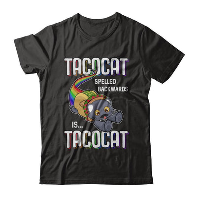 Funny Taco Cat Tacocat Spelled Backwards Is Tacocat Cat-T-Shirt & Hoodie-Premium T-Shirt-Black