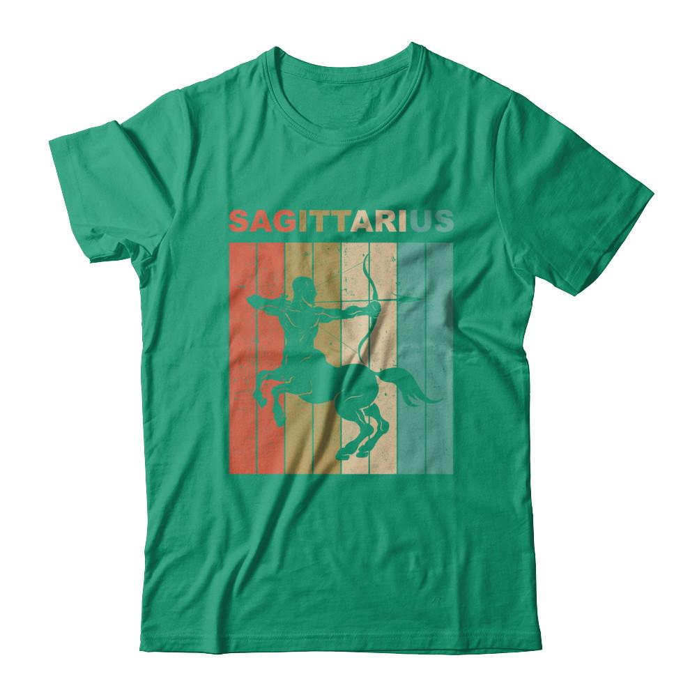 Vintage Sagittarius Zodiac November December Birthday Gift-T-Shirt & Hoodie-Classic T-Shirt-Kelly Green