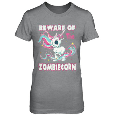 Beware Of The Zombiecorn Unicorn-T-Shirt & Sweatshirt-Women's T-Shirt-Sport Grey