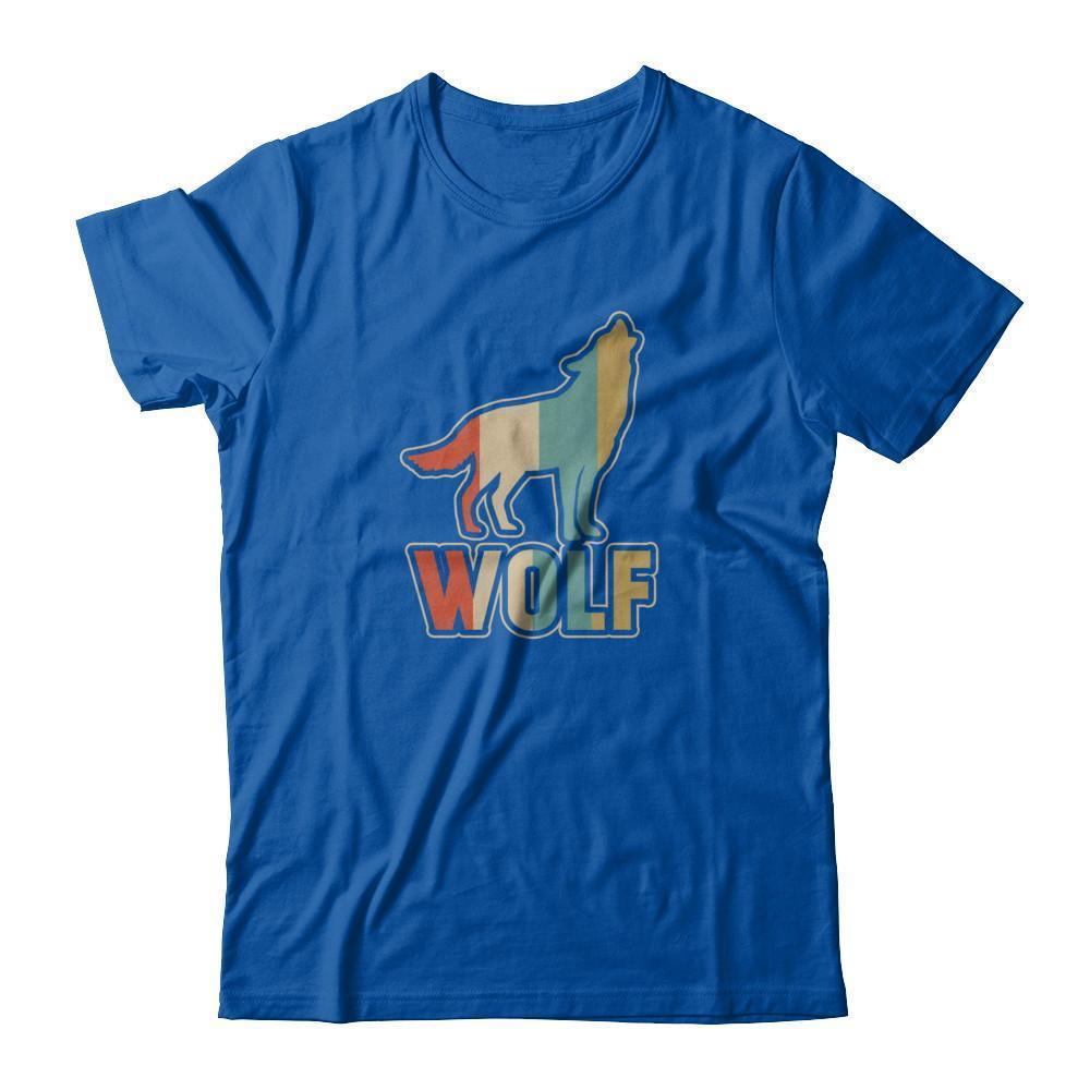Classic Vintage Retro Style Wolf-T-Shirt & Tank Top-Premium T-Shirt-Royal
