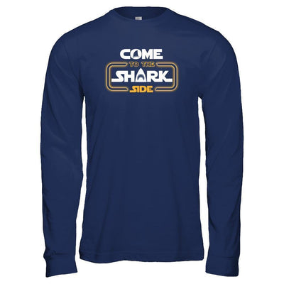 Come To The Shark Side-T-Shirt & Tank Top-Long Sleeve T-Shirt-Navy