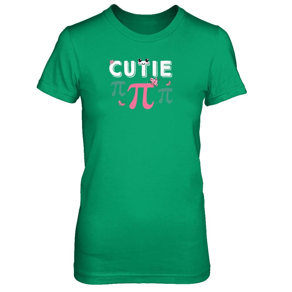 Cutie Pi Cute Math Pun Happy Pi Day-T-Shirt & Tank Top-Women's T-Shirt-Irish Green