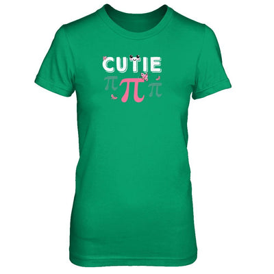 Cutie Pi Cute Math Pun Happy Pi Day-T-Shirt & Tank Top-Women's T-Shirt-Irish Green