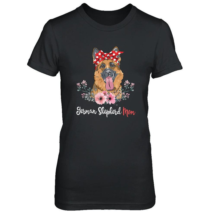 German Shepherd Mom Gift For Women Dog Lover-T-Shirt & Hoodie-Women's T-Shirt-Black