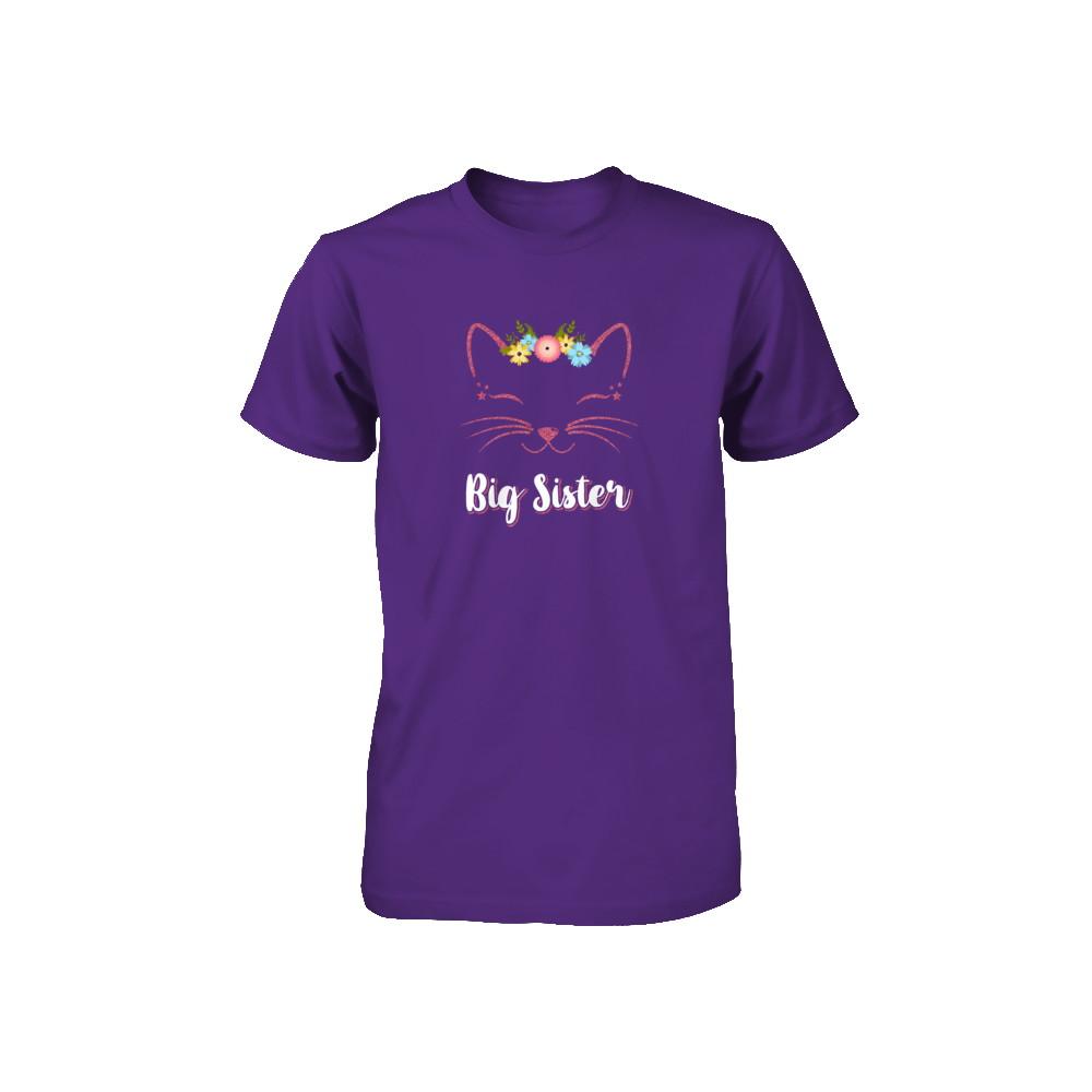 Kitty Cat Big Sister I'm Going To Be A Big Sister Youth-Youth Shirt-