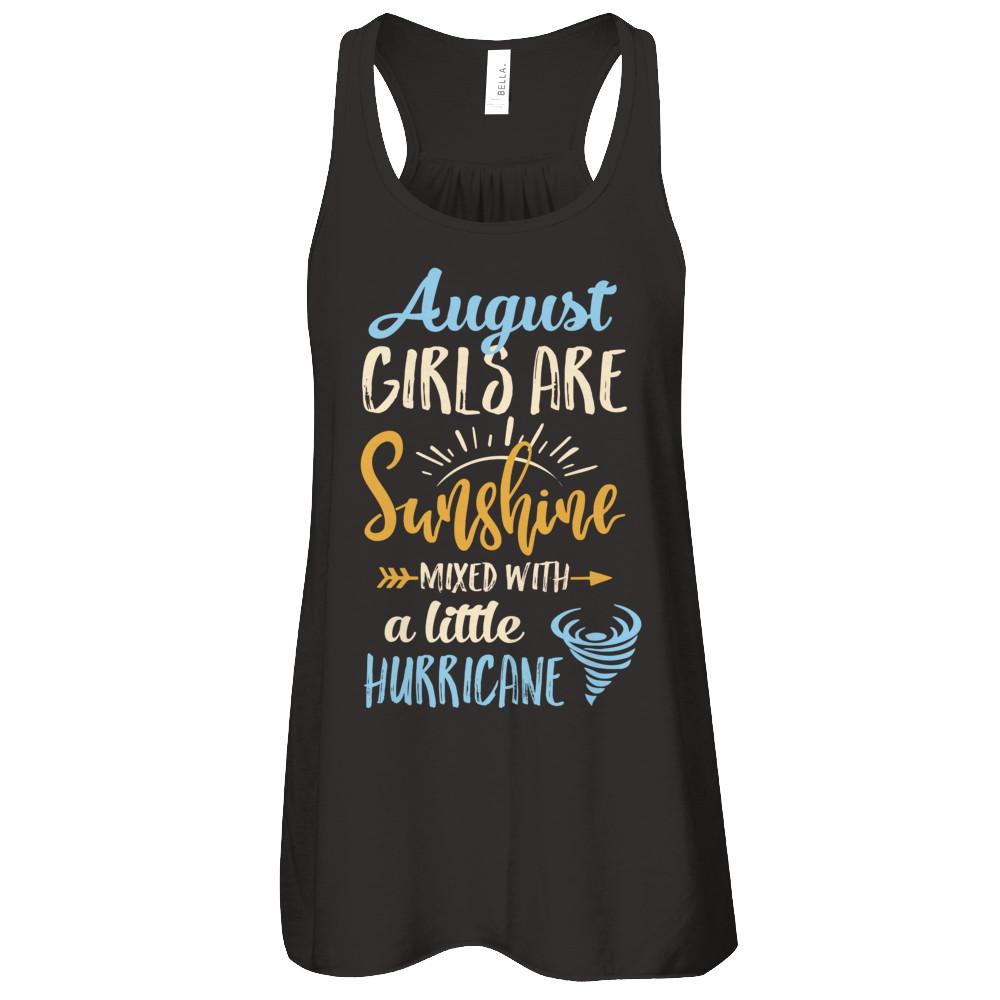 August Girls Birthday Sunshine Mixed Little Hurricane