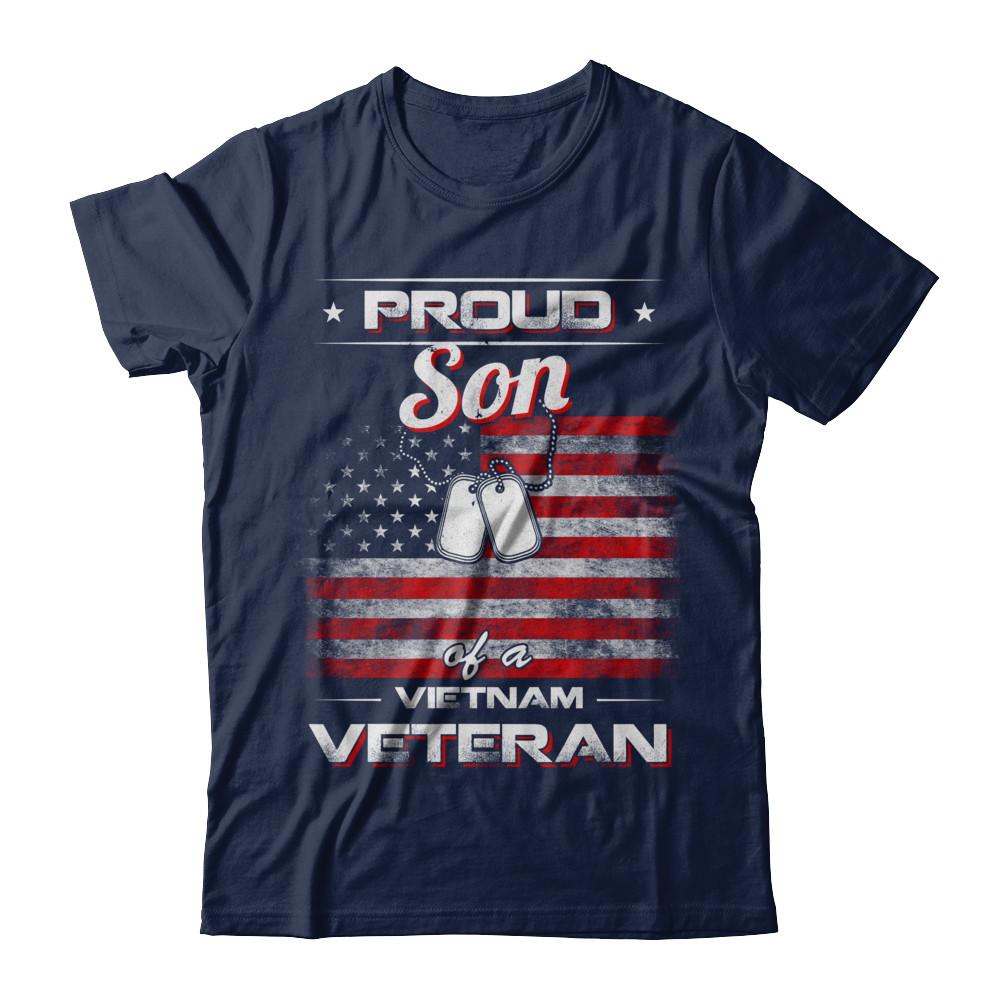 Proud Son Of A Viet Nam Veteran-T-Shirt & Hoodie-Classic T-Shirt-Navy