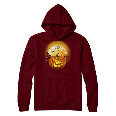 Pumpkin Cow Halloween Human Costume-T-Shirt & Hoodie-Pullover Hoodie-Maroon