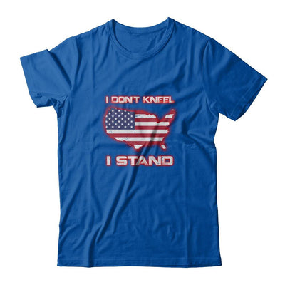 I Don't Kneel I Stand Us American Flag-T-Shirt & Tank Top-Premium T-Shirt-Royal