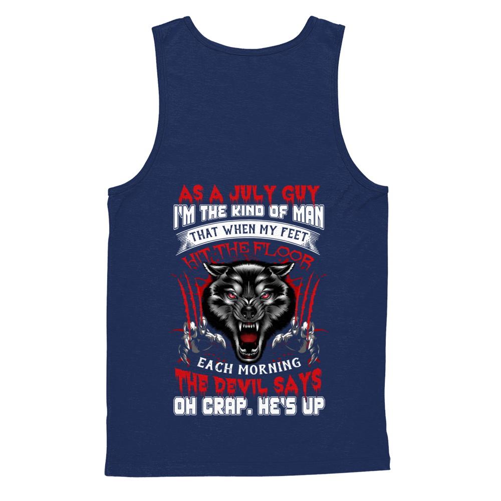 As A July Guy I Am The Kind Of Man-T-Shirt & Hoodie-Unisex Tank-Navy