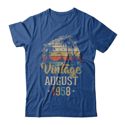 Retro Classic Vintage August 1958 63th Birthday Gift-T-Shirt & Hoodie-Classic T-Shirt-Royal
